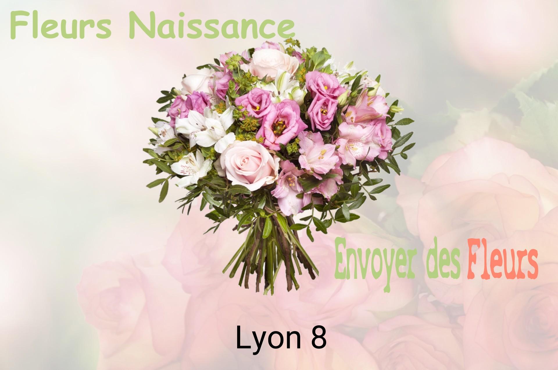 Bouquet de fleurs de naissance livré à Lyon-8